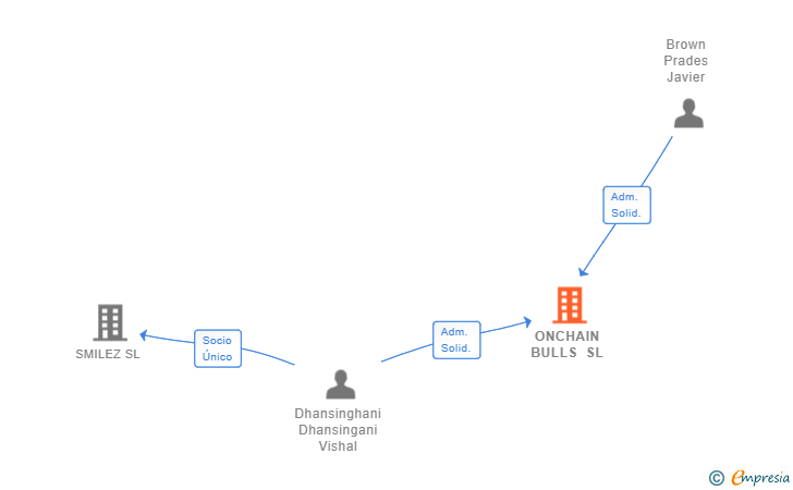 Vinculaciones societarias de ONCHAIN BULLS SL