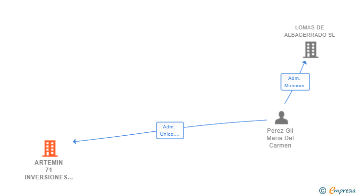 Vinculaciones societarias de ARTEMIN 71 INVERSIONES SL