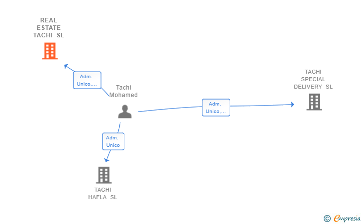 Vinculaciones societarias de REAL ESTATE TACHI SL
