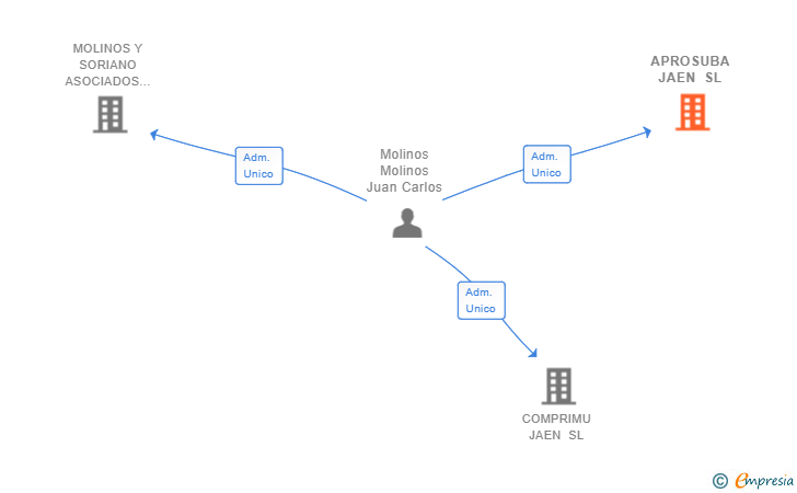 Vinculaciones societarias de APROSUBA JAEN SL