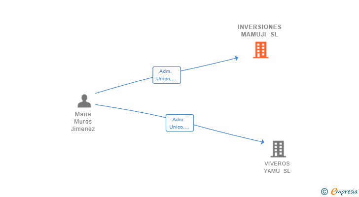 Vinculaciones societarias de INVERSIONES MAMUJI SL