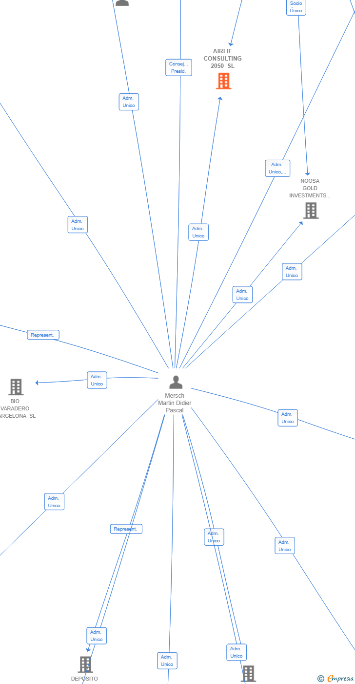 Vinculaciones societarias de AIRLIE CONSULTING 2050 SL