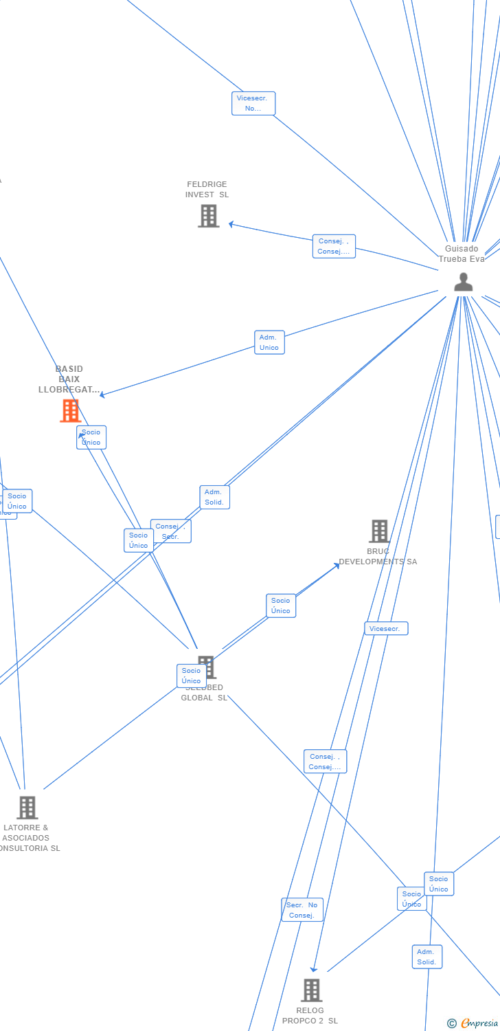 Vinculaciones societarias de BASID BAIX LLOBREGAT 3 SL