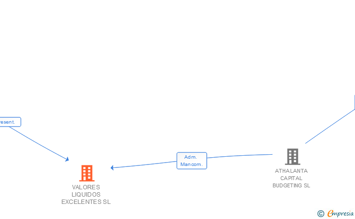 Vinculaciones societarias de VALORES LIQUIDOS EXCELENTES SL