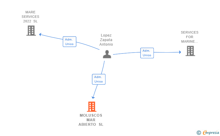 Vinculaciones societarias de MOLUSCOS MAR ABIERTO SL