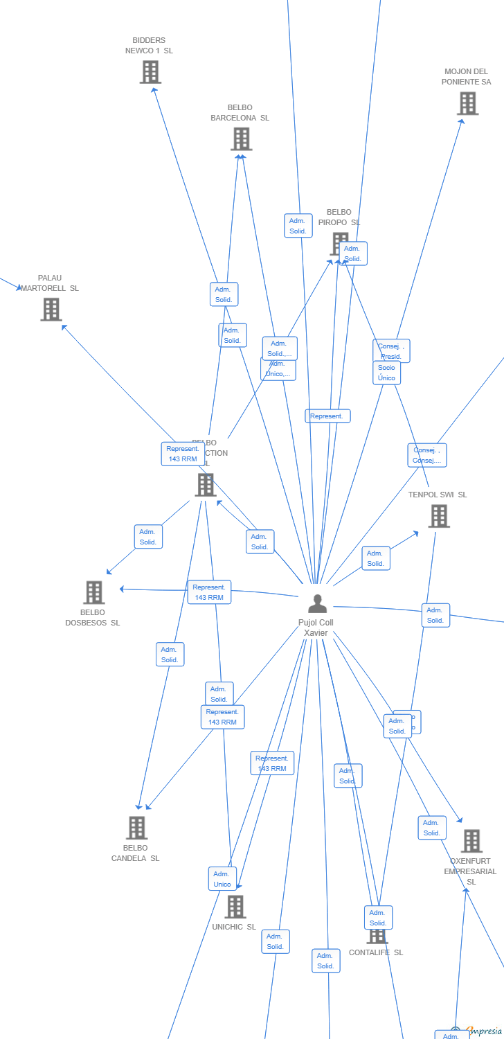 Vinculaciones societarias de GLOBAL NSN 8 SL