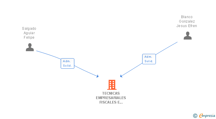 Vinculaciones societarias de TECNICAS EMPRESARIALES FISCALES E IMPOSITIVAS SA