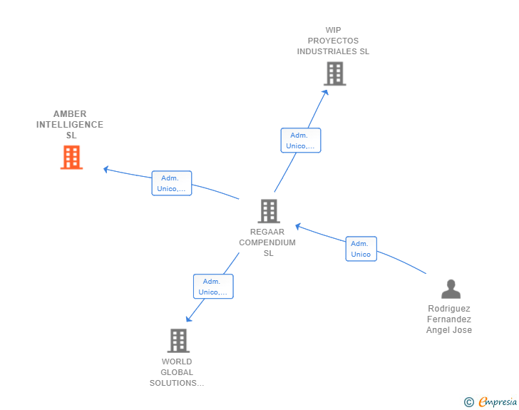 Vinculaciones societarias de AMBER INTELLIGENCE SL (EXTINGUIDA)