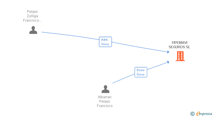 Vinculaciones societarias de FIPEMAVI SEGUROS SL