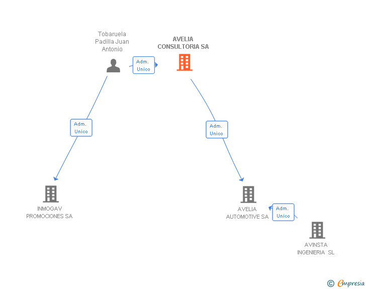 Vinculaciones societarias de AVELIA CONSULTORIA SA