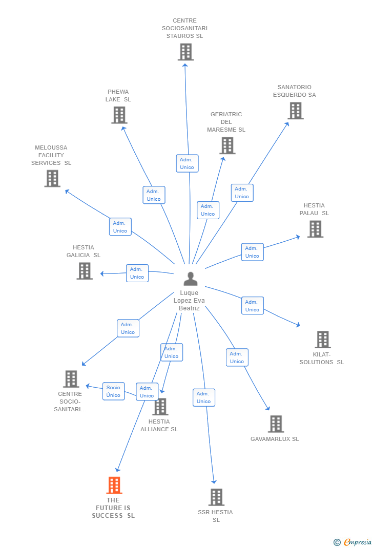 Vinculaciones societarias de THE FUTURE IS SUCCESS SL