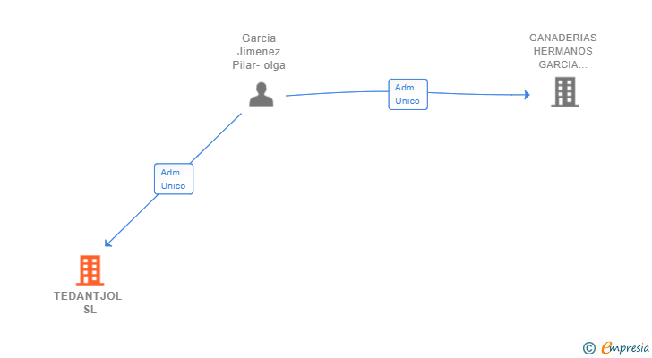Vinculaciones societarias de TEDANTJOL SL