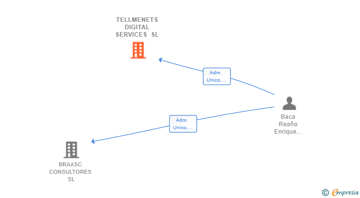 Vinculaciones societarias de TELLMENETS DIGITAL SERVICES SL