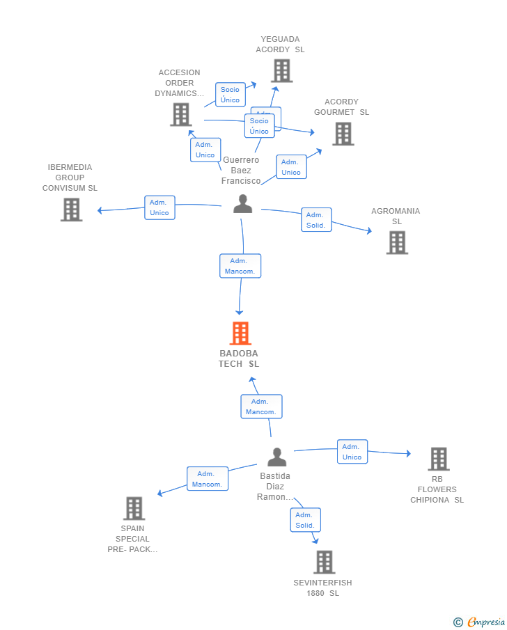 Vinculaciones societarias de BADOBA TECH SL