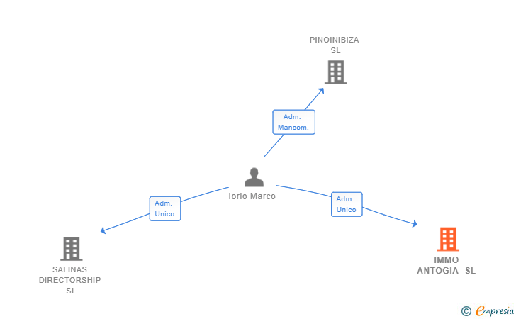 Vinculaciones societarias de IMMO ANTOGIA SL