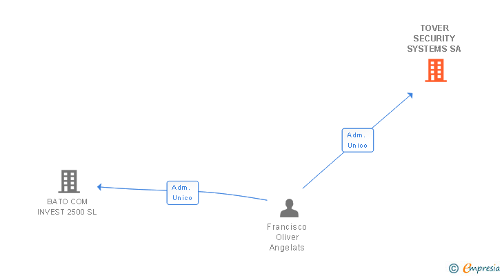 Vinculaciones societarias de TOVER SECURITY SYSTEMS SA