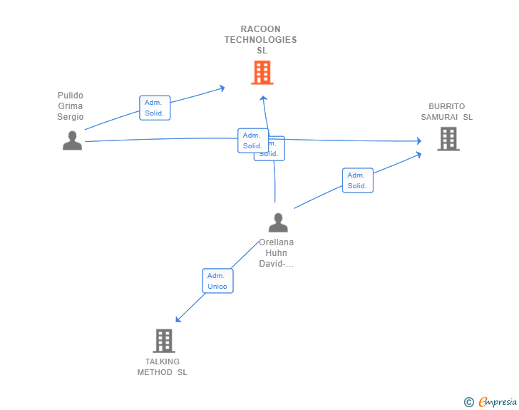 Vinculaciones societarias de RACOON TECHNOLOGIES SL