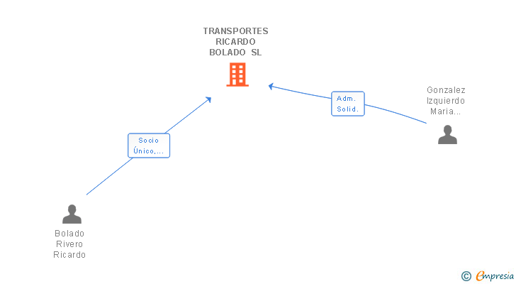 Vinculaciones societarias de TRANSPORTES RICARDO BOLADO SL