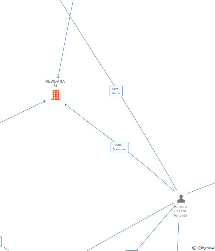 Vinculaciones societarias de NEWDANA SL (EXTINGUIDA)