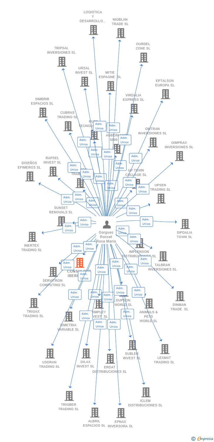 Vinculaciones societarias de CONSULBER IBERICA SL