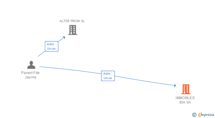 Vinculaciones societarias de IMMOBLES BIA SA