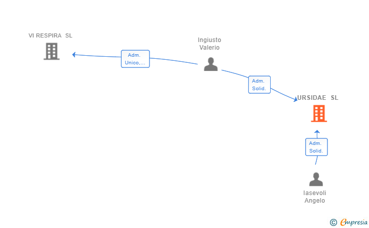 Vinculaciones societarias de URSIDAE SL