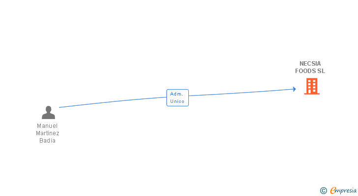 Vinculaciones societarias de NECSIA FOODS SL