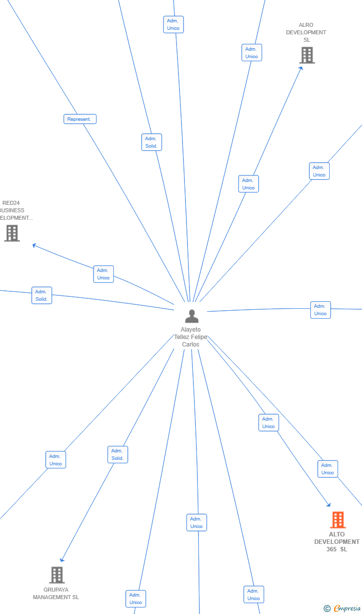 Vinculaciones societarias de ALTO DEVELOPMENT 365 SL