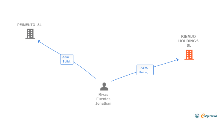 Vinculaciones societarias de KIEMJO HOLDINGS SL