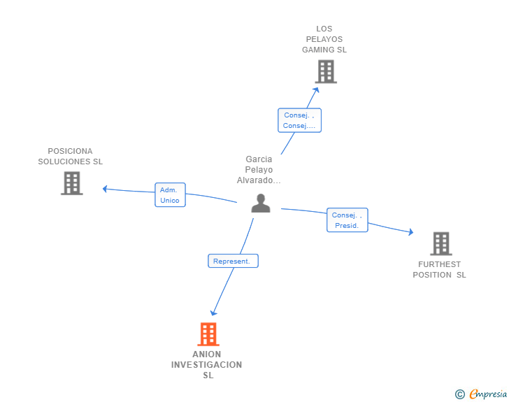 Vinculaciones societarias de ANION INVESTIGACION SL
