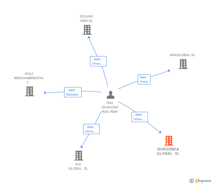 Vinculaciones societarias de BORGONZA GLOBAL SL
