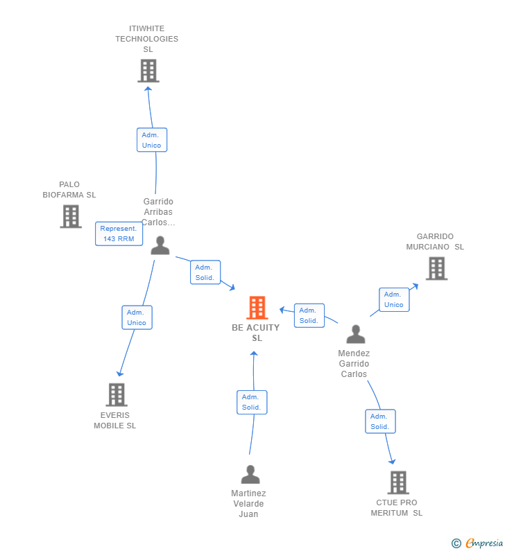 Vinculaciones societarias de BE ACUITY SL