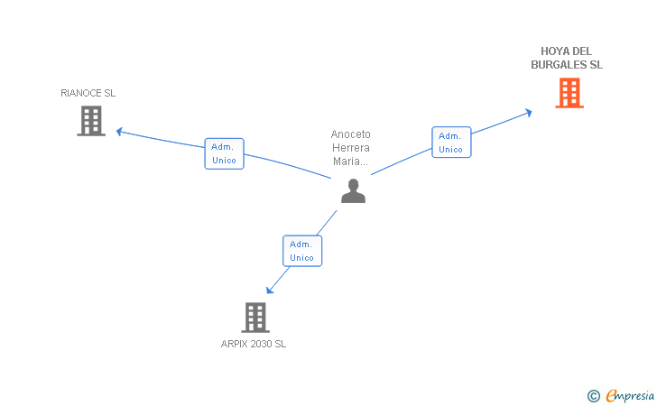 Vinculaciones societarias de HOYA DEL BURGALES SL