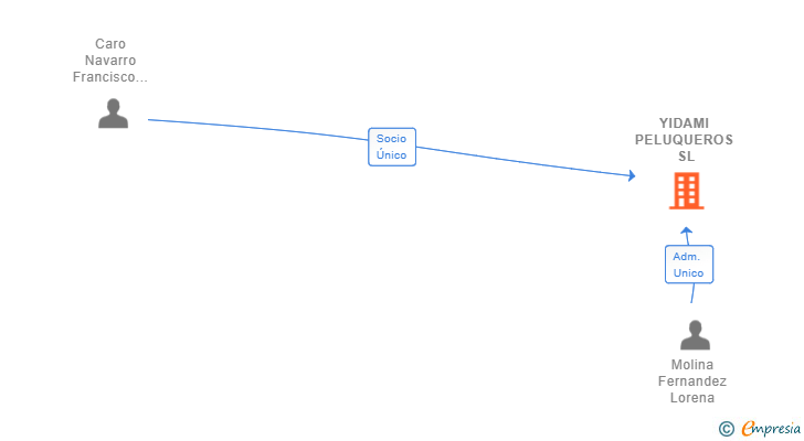 Vinculaciones societarias de YIDAMI PELUQUEROS SL