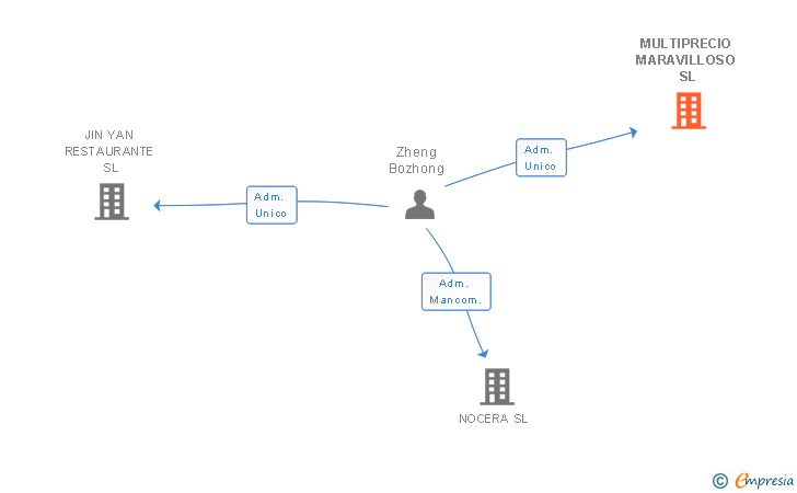 Vinculaciones societarias de MULTIPRECIO MARAVILLOSO SL