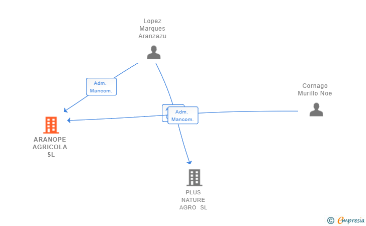 Vinculaciones societarias de ARANOPE AGRICOLA SL