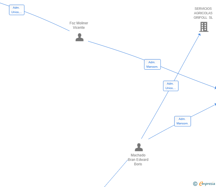 Vinculaciones societarias de F&B TRANSPORTES Y PROYECTOS SL