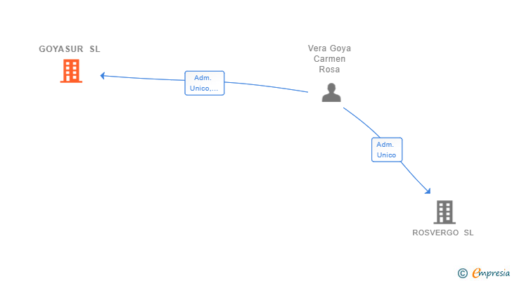Vinculaciones societarias de GOYASUR SL
