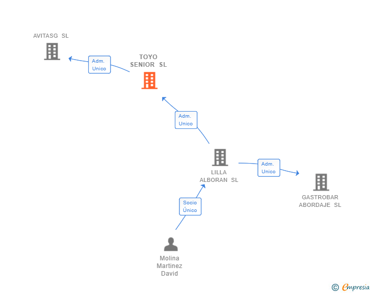 Vinculaciones societarias de TOYO SENIOR SL