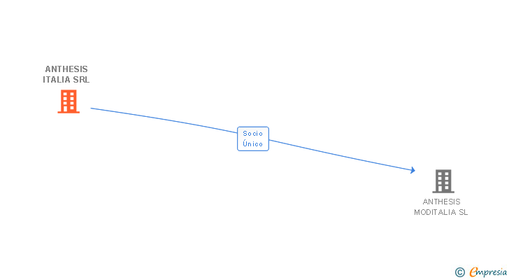Vinculaciones societarias de ANTHESIS ITALIA SRL