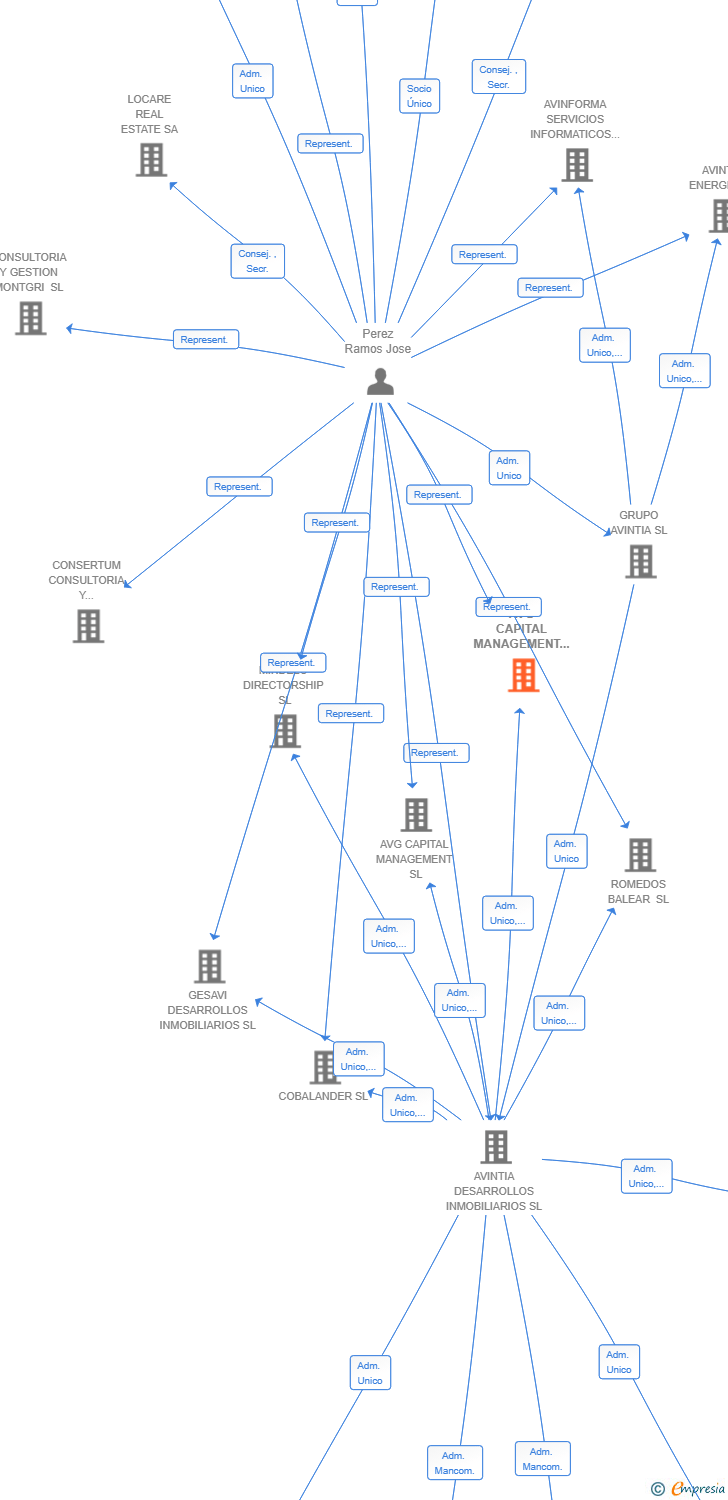 Vinculaciones societarias de AVG CAPITAL MANAGEMENT 11 SL