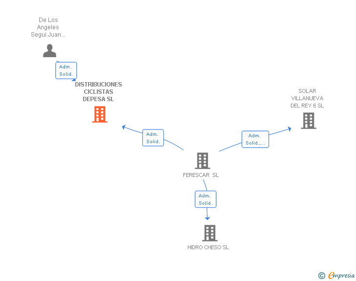 Vinculaciones societarias de DISTRIBUCIONES CICLISTAS DEPESA SL