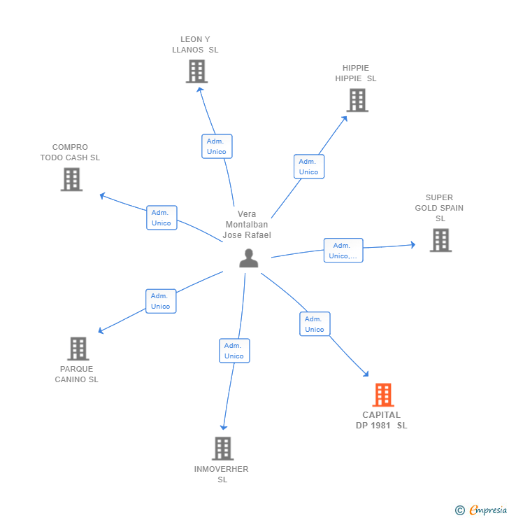 Vinculaciones societarias de CAPITAL DP 1981 SL