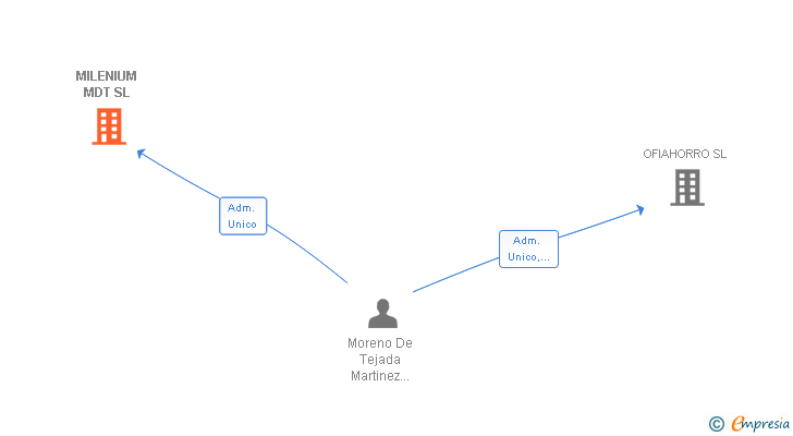 Vinculaciones societarias de MILENIUM MDT SL