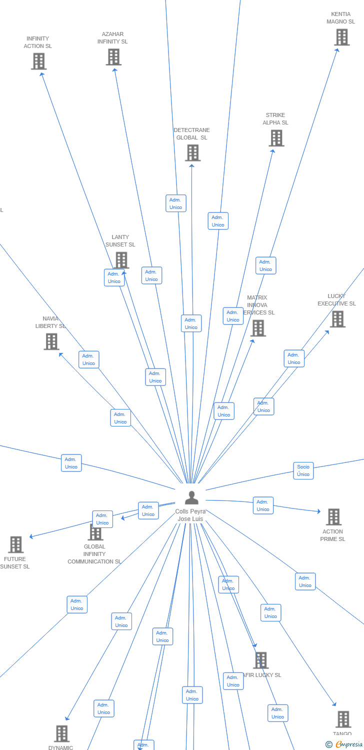 Vinculaciones societarias de ATENEA MAGNA SL