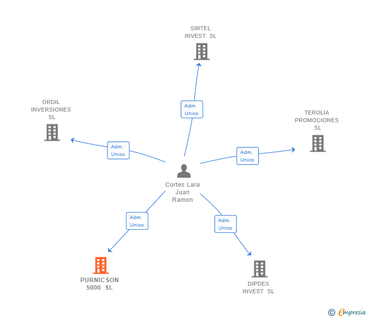 Vinculaciones societarias de PURNICSON 5000 SL