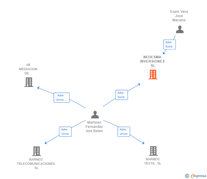 Vinculaciones societarias de NEDESMA INVERSIONES SL