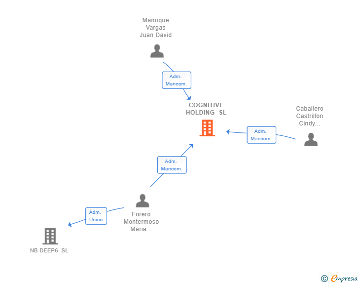 Vinculaciones societarias de COGNITIVE HOLDING SL