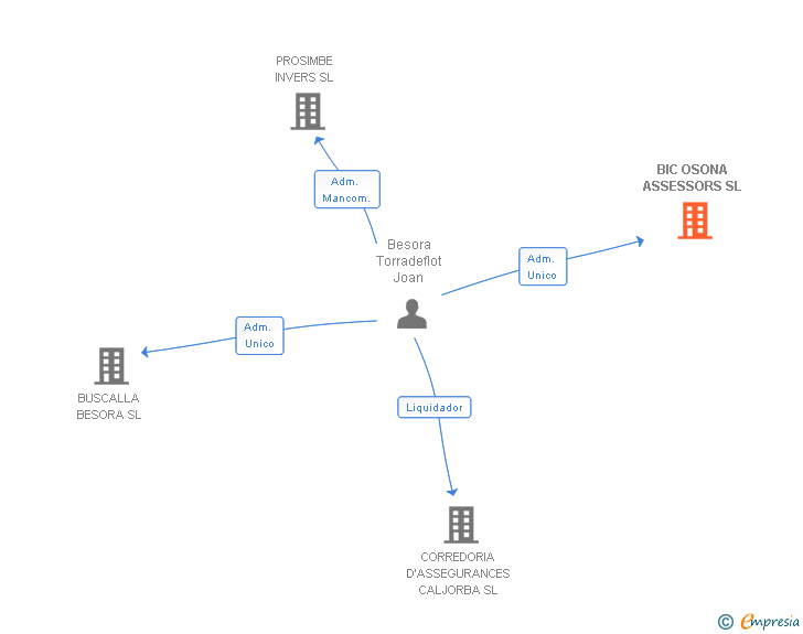 Vinculaciones societarias de BIC OSONA ASSESSORS SL
