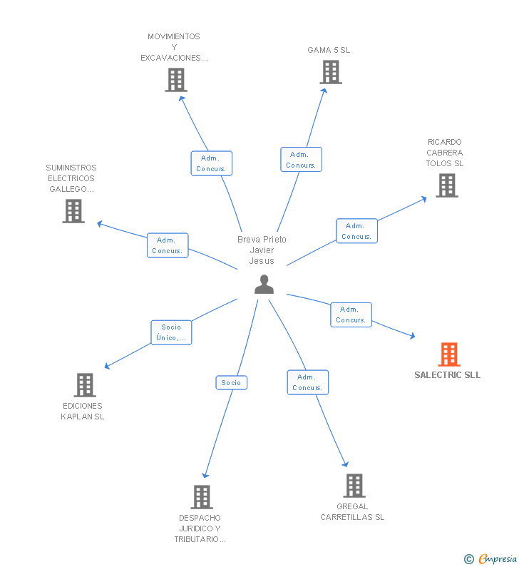 Vinculaciones societarias de SALECTRIC SLL